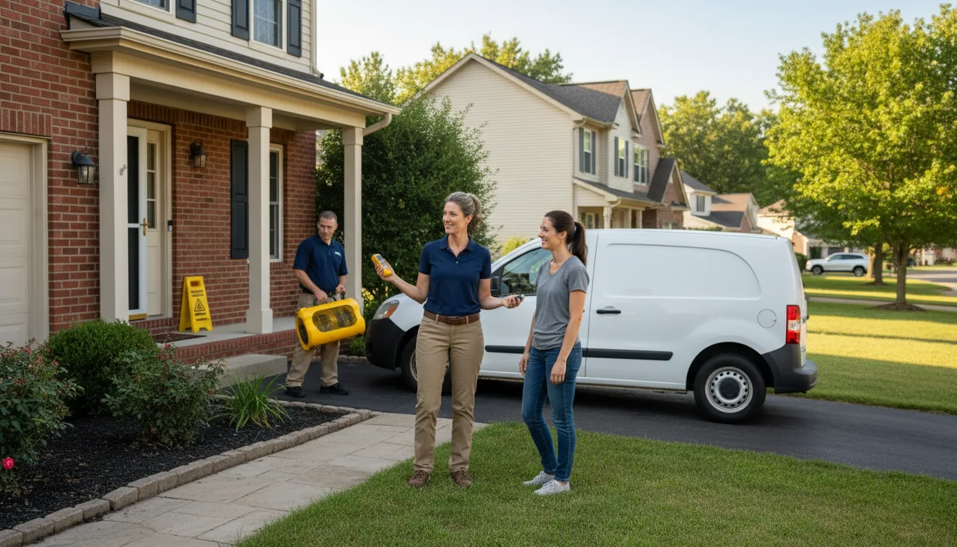 Residential water damage restoration in Sandy Ridge, NC